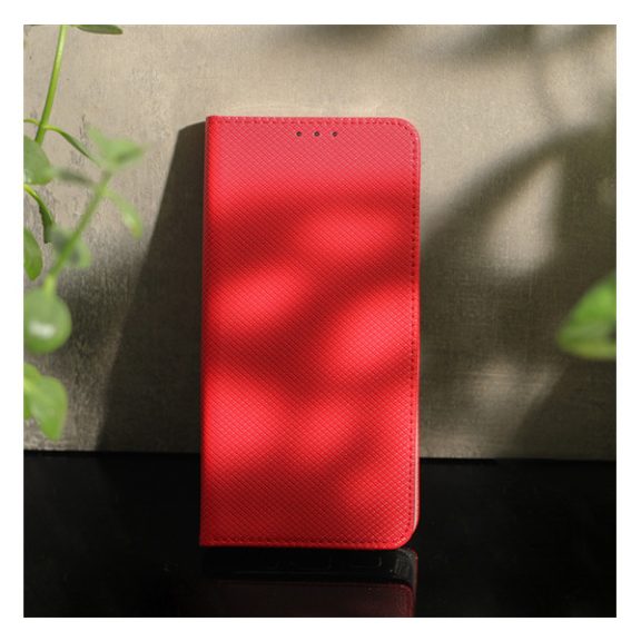 Magnet Xiaomi 14 mágneses flip tok, piros
