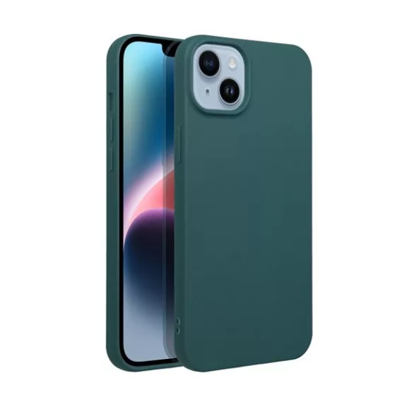 Matt szilikon Samsung Galaxy A35 5G tok, zöld