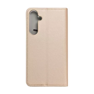 Magnet Samsung Galaxy A55 mágneses flip tok, arany