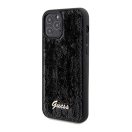 Guess Sequin Script Logo iPhone 12/12 Pro tok, fekete