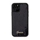 Guess Sequin Script Logo iPhone 12/12 Pro tok, fekete