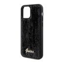 Guess Sequin Script Logo iPhone 12/12 Pro tok, fekete