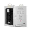 Guess Sequin Script Logo iPhone 12/12 Pro tok, fekete