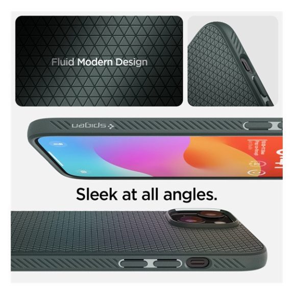 Spigen Liquid Air Apple iPhone 15 Plus tok, zöld
