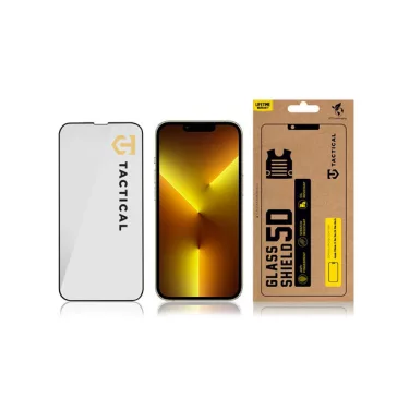   Tactical Glass Shield 5D Apple iPhone 13 Pro Max/14 Plus kijelzővédő üvegfólia, fekete