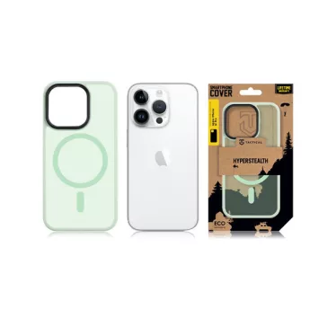   Tactical MagForce Hyperstealth Apple iPhone 14 Pro Magsafe hátlap tok, áttetsző/világoszöld