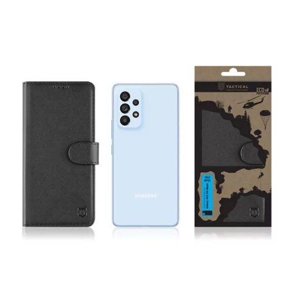 Tactical Field Notes Samsung Galaxy A53 5G flip/oldalra nyíló tok, fekete