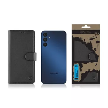   Tactical Field Notes Samsung Galaxy A15 4G flip/oldalra nyíló tok, fekete