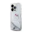 Hello Kitty Liquid Glitter Electroplating Head Logo Apple iPhone 15 Pro hátlap tok, átlátszó