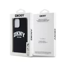DKNY Liquid Silicone Arch Logo MagSafe iPhone 15 Pro Max hátlap tok, fekete
