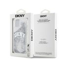 DKNY Liquid Glitter Arch Logo iPhone 15 hátlap tok, átlátszó