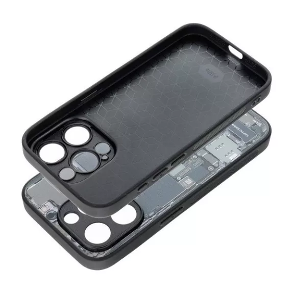 Tech iPhone 15 Pro szilikon hátlap tok, szürke