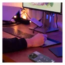 Tech iPhone 15 Pro szilikon hátlap tok, szürke