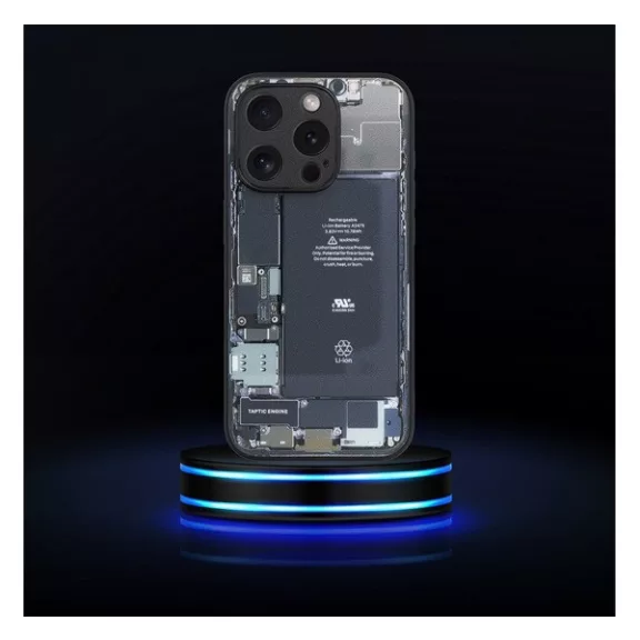 Tech iPhone 15 Pro szilikon hátlap tok, szürke