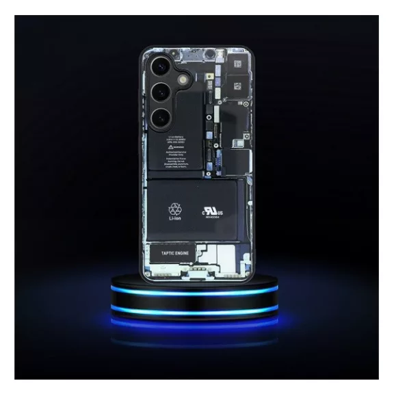 Tech Samsung A35 szilikon hátlap tok, fekete
