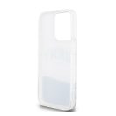 DKNY Liquid Glitter Arch Logo iPhone 14 Pro Max hátlap tok, átlátszó