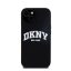 DKNY Liquid Silicone Arch Logo iPhone 14 Magsafe hátlap tok, fekete
