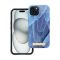 Forcell F-Protect Mirage Apple iPhone 15 Magsafe kompatibilis hátlap tok, madártoll minta, kék