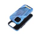 Forcell F-Protect Mirage Apple iPhone 15 Magsafe kompatibilis hátlap tok, madártoll minta, kék