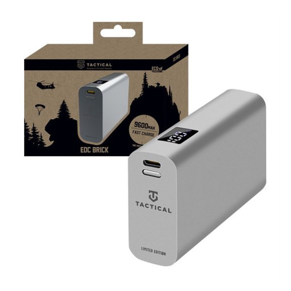 Tactical EDC Brick Power bank / külső akkumulátor / Power bank, 9600mAH, szürke