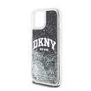 DKNY Liquid Glitter Big Logo Apple iPhone 15 Plus / 14 Plus hátlap tok, fekete, DKHCP15MLBNAEK
