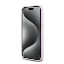 DKNY Liquid Silicone Small Metal Logo Apple iPhone 15 Plus / 14 Plus Magsafe hátlap tok, rózsaszín, DKHMP15MSMCHLP