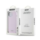 DKNY Liquid Silicone Small Metal Logo Apple iPhone 15 Plus / 14 Plus Magsafe hátlap tok, rózsaszín, DKHMP15MSMCHLP