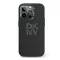 DKNY Liquid Silicone Metal Logo Apple iPhone 15 Pro Max hátlap tok, fekete, DKHCP15XSMCBSK