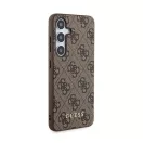 Guess 4G Metal Gold Logo Samsung Galaxy A35 hátlap tok, barna, GUOHCSA35G4GFBR