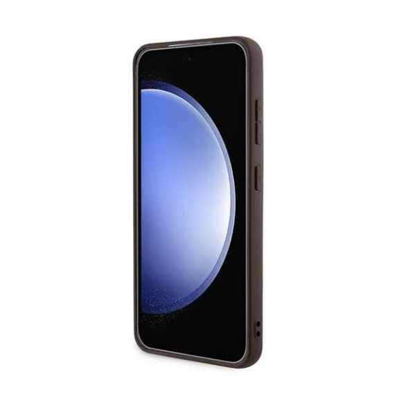 Guess 4G Metal Gold Logo Samsung Galaxy A35 hátlap tok, barna, GUOHCSA35G4GFBR