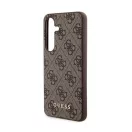 Guess 4G Metal Gold Logo Samsung Galaxy A35 hátlap tok, barna, GUOHCSA35G4GFBR