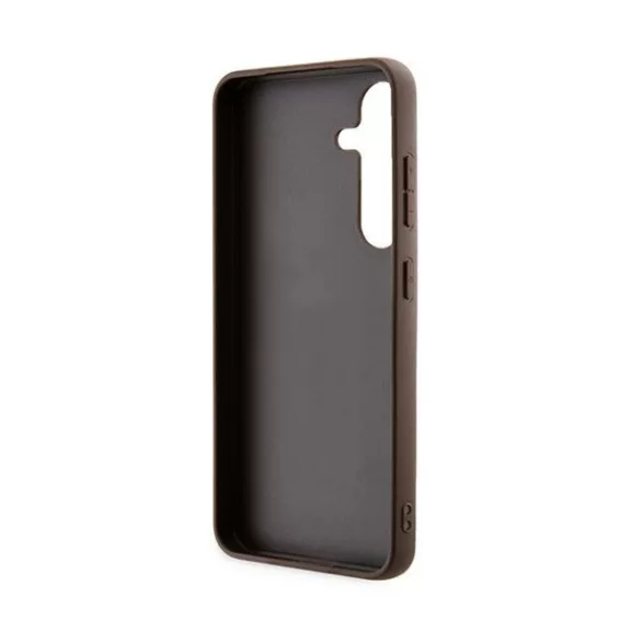 Guess 4G Metal Gold Logo Samsung Galaxy A35 hátlap tok, barna, GUOHCSA35G4GFBR