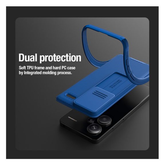 Nillkin CamShield Pro Xiaomi Redmi Note 13 Pro+ 5G hátlap tok, fekete
