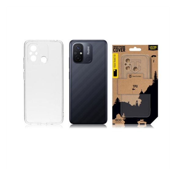 Tactical TPU Xiaomi Redmi 12C hátlap tok, átlátszó
