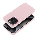 Frame iPhone 15 Pro közepesen ütésálló tok kameravédő kerettel, rózsaszín