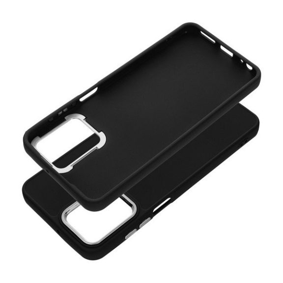 Frame Motorola G73 közepesen ütésálló tok kameravédő kerettel, fekete