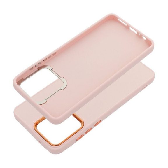 Frame Motorola G84 közepesen ütésálló tok kameravédő kerettel, rózsaszín