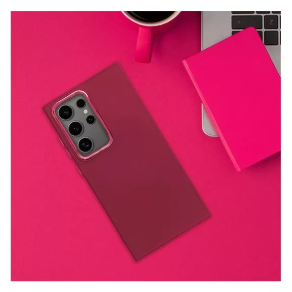 Frame Samsung Galaxy A55 5G közepesen ütésálló tok kameravédő kerettel, magenta