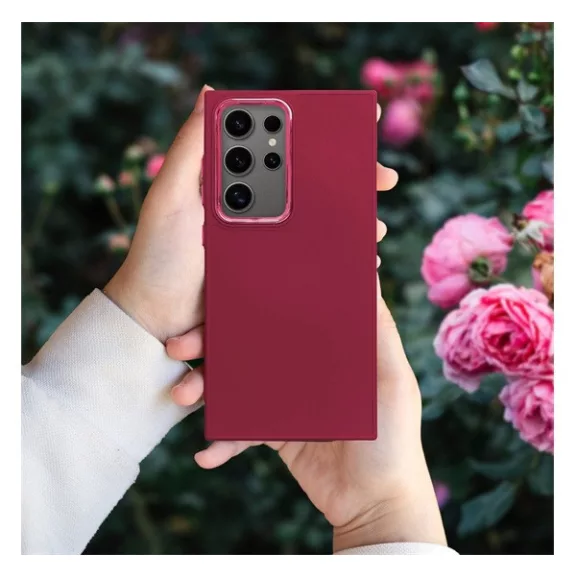 Frame Samsung Galaxy A55 5G közepesen ütésálló tok kameravédő kerettel, magenta