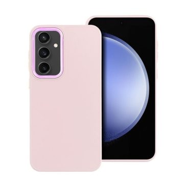   Frame Samsung Galaxy S23 FE közepesen ütésálló tok kameravédő kerettel, rózsaszín