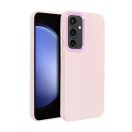 Frame Samsung Galaxy S23 FE közepesen ütésálló tok kameravédő kerettel, rózsaszín