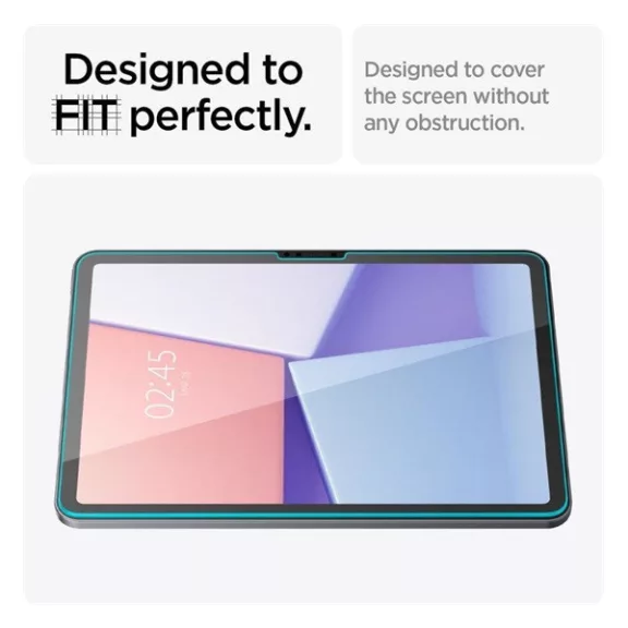 Spigen Glas.tR EZ Fit Apple  iPad Air 11" (2024 / 2025 / 2026) tempered kijelzővédő fólia felhelyező kerettel (1db)