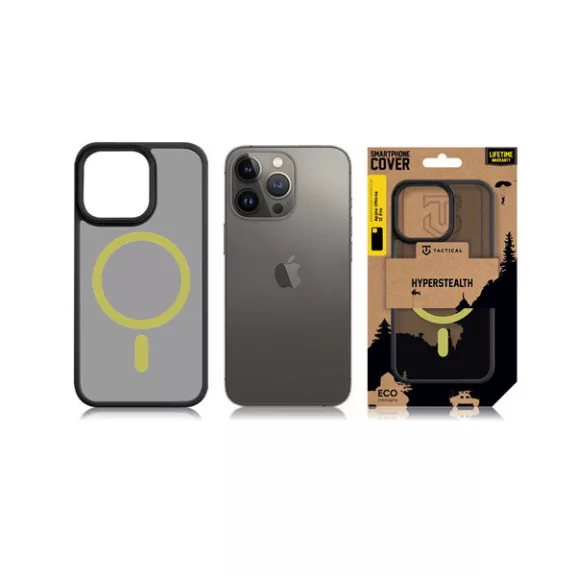 Tactical MagForce Hyperstealth 2.0 Apple iPhone 13 Pro Magsafe tok, fekete/sárga