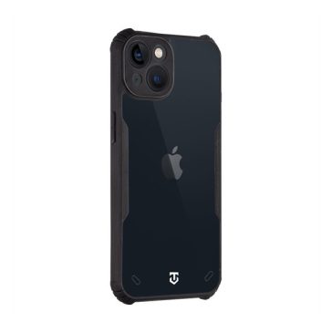   Tactical Quantum Stealth Apple iPhone 13 hátlap tok, átlátszó/fekete