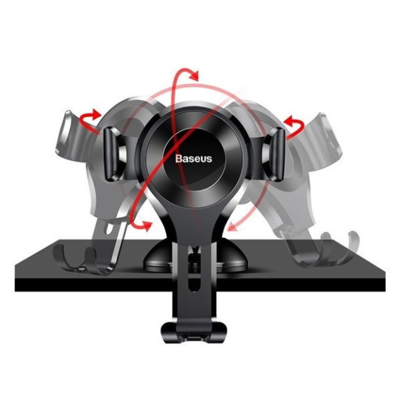 Baseus Osculum Gravitációs mobiltelefon tartó, fekete