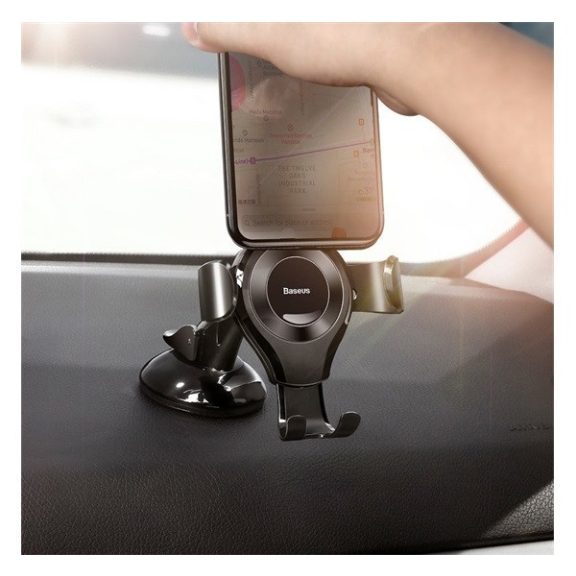 Baseus Osculum Gravitációs mobiltelefon tartó, fekete