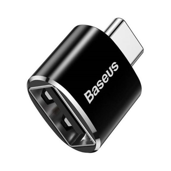 Baseus USB-USB-C 2.4A adapter, fekete