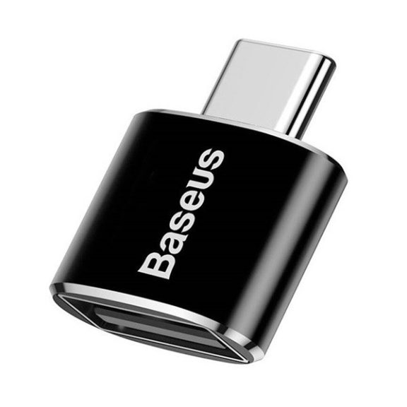 Baseus USB-USB-C 2.4A adapter, fekete