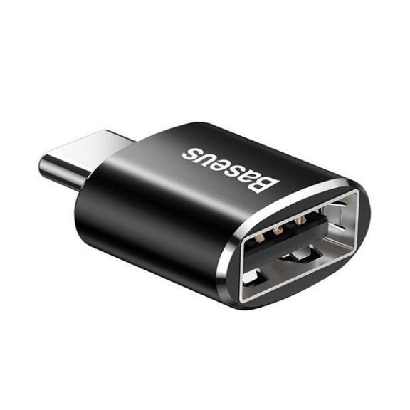 Baseus USB-USB-C 2.4A adapter, fekete