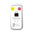 Baseus USB-USB-C 2.4A adapter, fekete